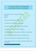 VA LETC Exam Package Deal Questions and Verified Answers &lpar;2025 &sol; 2026&rpar;