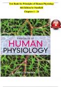  Test Bank for Principles of Human Physiology 6th Edition by Stanfield  Chapters 1 - 24     