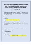 2025-2026 Comprehensive ATI RN Predictor Exam WITH NGN &lpar;Test Bank&rpar; &vert; 850&plus; Questions and Correct Answers with Rationales &vert; Graded A&plus; &vert; Verified Answers