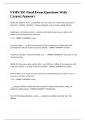 FSHN 101 Final Exam Questions With Correct Answers&period;