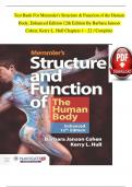 Test Bank For Memmler's Structure & Function of the Human  Body&comma; Enhanced Edition 12th Edition By Barbara Janson  Cohen&semi; Kerry L&period; Hull Chapters 1 - 22 &sol; Complete  