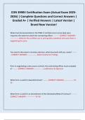 CON 3990V Certification Exam &lpar;Actual Exam 2025- 2026&rpar; &vert; Complete Questions and Correct Answers &vert; Graded A&plus; &vert; Verified Answers &vert; Latest Version &vert; Brand New Version&excl;
