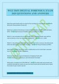 WGU D431 DIGITAL FORENSICS&period; EXAM 2025 QUESTIONS AND ANSWERS