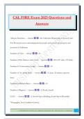 Calfire Exam Bundle 2025 &vert;Questions and Answers &vert;100&percnt; Assured Grades 