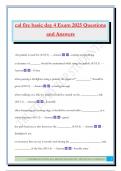 cal fire basic day 4 Exam 2025 Questions and Answers