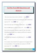 Cal Fire Test 2025 Questions and Answers