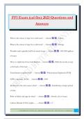 FF1 Exam &lpar;cal fire&rpar; 2025 Questions and Answers