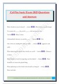 Cal Fire basic Exam 2025 Questions and Answers