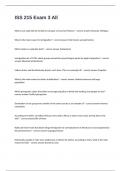 ISS 215 Exam 3 All Complete Actual Questions With Multiple Choices And Correct Answers&period;