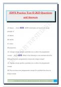 IDFX Practice Test II 2025 Questions and Answers