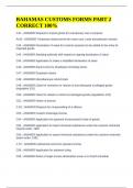 BAHAMAS CUSTOMS FORMS PART 2 CORRECT 100&percnt;