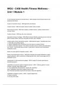 WGU - C458 Health Fitness Wellness - Unit 1 Module 1 NEWEST 2025&sol;2026 ACTUAL EXAM COMPLETE QUESTIONS AND CORRECT DETAILED ANSWERS &lpar;VERIFIED ANSWERS&rpar; &vert;ALREADY GRADED A&plus;&vert;&vert;BRAND NEW&excl;&excl;