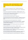 PHOENIX FIRE DEPARTMENT TEST QUESTIONS & SOLUTIONS&lpar;RATED A&plus;&rpar;