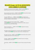 HSA4191 Exam 1 ACTUAL QUESTIONS  AND CORRECT ANSWERS 