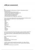c458 pre assessment Most Recent 2026&sol;2027 Questions and Accurate Answers