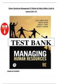 Managing Human Resources&comma; 9th Edition - Gomez-Mejia Test Bank - &lpar;Chapters 1 - 17&rpar;