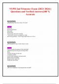 NYPD 2nd Trimester Exam Questions and Answers&period;