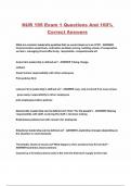 Nur195 Exam 1 Questions and 100 Correct Answers