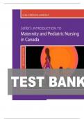TEST BANK FOR Leifer&rsquo;s Introduction to Maternity and Pediatric Nursing in Canada&comma; 2nd Edition by Lisa Keenan-Lindsay&comma; and Gloria Leifer ISBN&colon; 9780323872775 COMPLETE GUIDE WITH RATIONALES 100 &percnt; VERIFIED A&plus; GRADE ASSURED&excl;&excl;&excl;NEW LATEST UPDATE&excl;&excl;&excl;&excl;&excl;