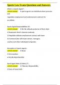 Sports Law Exam Questions and Answers&period;docx