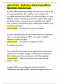 ALS ACLS - Red Cross Final Exam -2025- Questions And Answers&period;docx