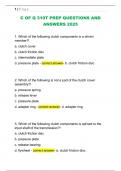 C OF Q 310T PREP QUESTIONS AND  ANSWERS 2025