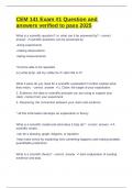 CEM 141 Exam &num;1 Question and answers verified to pass 2025