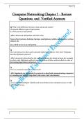 Computer Networking Chapter 1 - Review  Questions  and  Verified Answers 