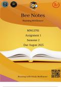 MNG3701 Assignment 1 Semester 2 &lpar;Comprehensive Answers&rpar; Due August 2025