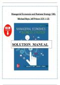 SOLUTION MANUAL FOR Managerial Economics and Business Strategy 10th Edition By Michael Baye&comma; Jeff Prince &vert; All Chapters &vert;&vert; Newest Version 2024 A&plus;