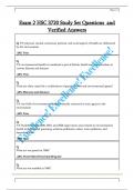 Exam 2 HSC 3720 Study Set Questions  and   Verified Answers 
