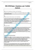 HSC 3720 Exam 1 Questions  and  Verified  Answers