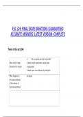 FSC 325 FINAL EXAM QUESTIONS &vert;GUARANTEED ACCURATE ANSWERS &vert;LATEST VERSION -COMPLETE