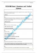 HCM 388 Exam 1 Questions  and  Verified  Answers