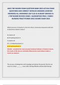 ANCC FNP BOARD EXAM QUESTION BANK 2025 ACTUAL EXAM  QUESTIONS AND CORRECT DETAILED ANSWERS &lpar;VERIFIED  ANSWERS&rpar; ALL ANSWERED &lbrace;367 Q & A&rcub; ALREADY GRADED A&plus;  &sol; FNP BOARD REVIEW EXAM &vert; GUARANTEED PASS &vert; FAMILY  NURSING PRACTITIONER ANCC BOARD EXAM 2025 