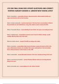 CVS 204 FINAL EXAM 2025 UPDATE QUESTIONS AND CORRECT  VERIFIED ALREADY GRADED A&plus; &lpar;BRAND NEW VISION&rpar; LATEST