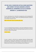 ATI CBC LEVEL 2 EXAM 2025 ACTUAL EXAM QUESTIONS  AND CORRECT DETAILED ANSWERS &lpar;VERIFIED  ANSWERS&rpar; ALL ANSWERED &lbrace;110 Q & A&rcub; ALREADY  GRADED A&plus; &vert; GUARANTEED PASS 