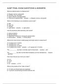 AUMT FINAL EXAM QUESTIONS & ANSWERS