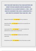 D487&sol; WGU D487 EXAM 2025 ACTUAL EXAM QUESTIONS AND  CORRECT DETAILED ANSWERS &lpar;VERIFIED ANSWERS&rpar; ALL  ANSWERED &lbrace;172 Q & A&rcub; ALREADY GRADED A&plus; &sol; WGU &ndash; D487  OBJECTIVE ASSESSMENT FINAL EXAM &vert; GUARANTEED PASS &vert;  D487 OBJECTIVE ASSESSMENT FINAL EXAM 2025 &vert; WGU 