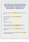 PNR 106 EXAM &sol; EXAM 1&colon; PNR106 EXAM 2025 ACTUAL  EXAM QUESTIONS AND CORRECT DETAILED ANSWERS  &lpar;VERIFIED ANSWERS&rpar; ALL ANSWERED &lbrace;44 Q & A&rcub;  ALREADY GRADED A&plus; &vert; GUARANTEED PASS 