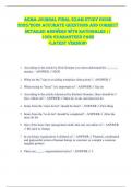 AEMA Journal FINAL EXAM STUDY GUIDE  2025&sol;2026 ACCURATE QUESTIONS AND CORRECT  DETAILED ANSWERS WITH RATIONALES &vert;&vert;  100&percnt; GUARANTEED PASS  <LATEST VERSION> 