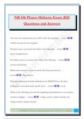 NR 546 Pharm Midterm Exam 2025 Questions and Answers