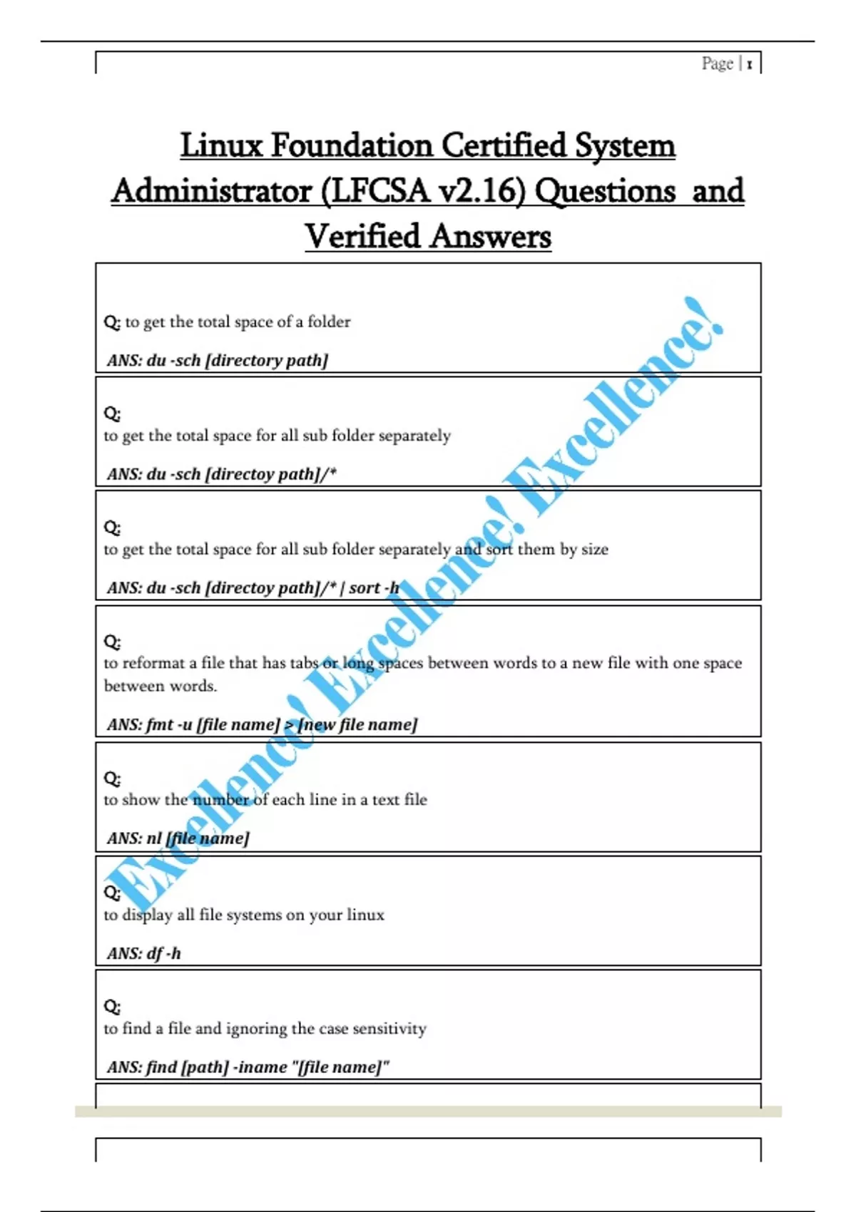 Linux Foundation Certified System Administrator (LFCSA v2.16) Questions ...