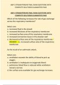 A&P 2 STRAIGHTERLINE FINAL EXAM QUESTIONS WITH   COMPLETE SOLUTIONS GUARANTEED PASS 