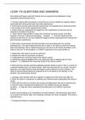 LCSW 170 QUESTIONS AND ANSWERS