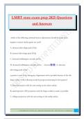LMRT state exam prep 2025 Questions and Answers
