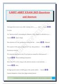 LMRT ARRT EXAM 2025 Questions and Answers