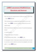 LMRT assessment &num;1&lpar;2025&rpar; Exam Questions and Answers