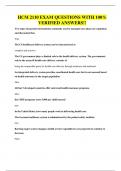HCM 2110 EXAM QUESTIONS WITH 100&percnt; VERIFIED ANSWERS&excl;&excl;