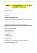 NR 464 EXAM 3 QUESTIONS WITH 100&percnt; VERIFIED ANSWERS&excl;&excl;